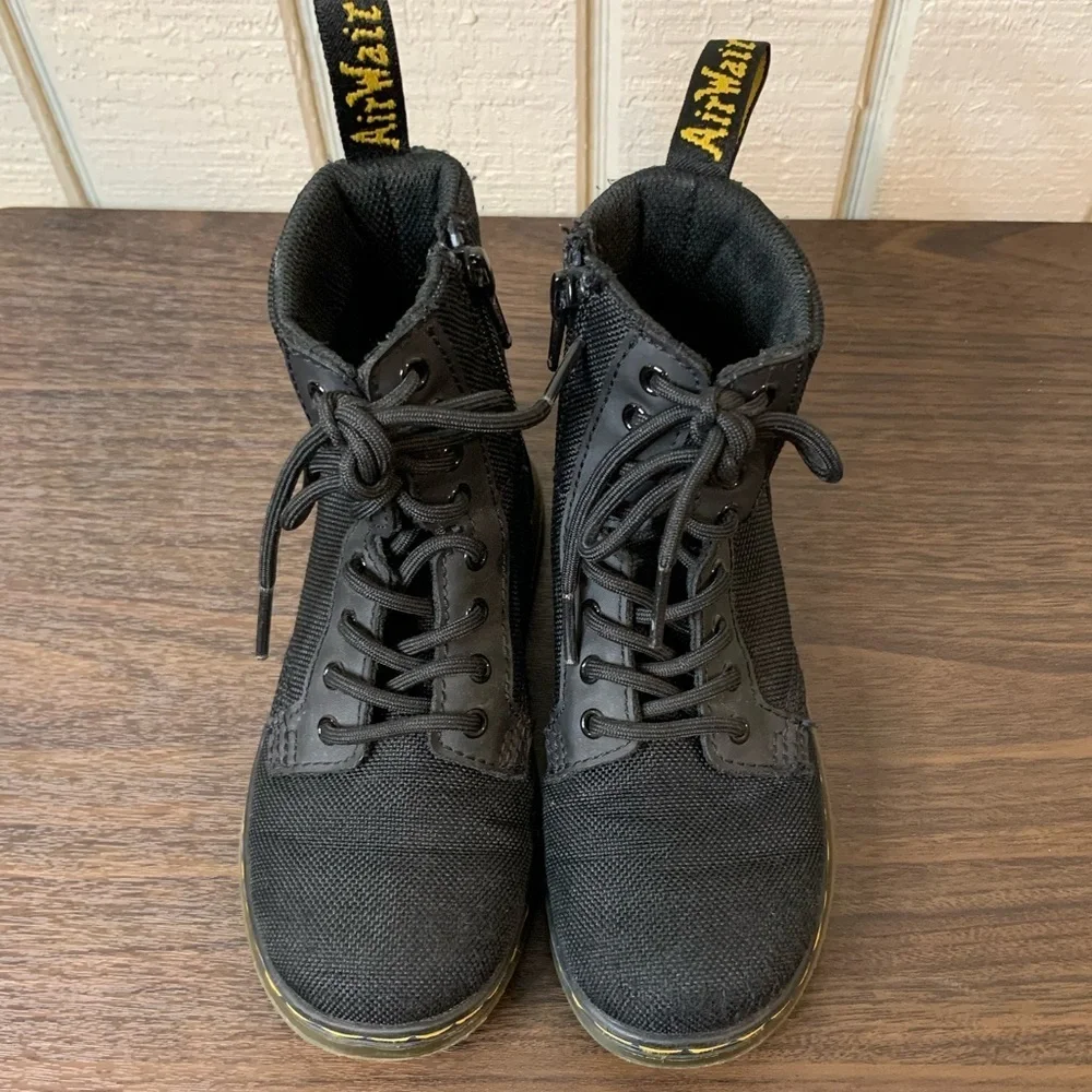 Dr Martens Junior Combs Extra Tough Poly Casual Boots, size 12.